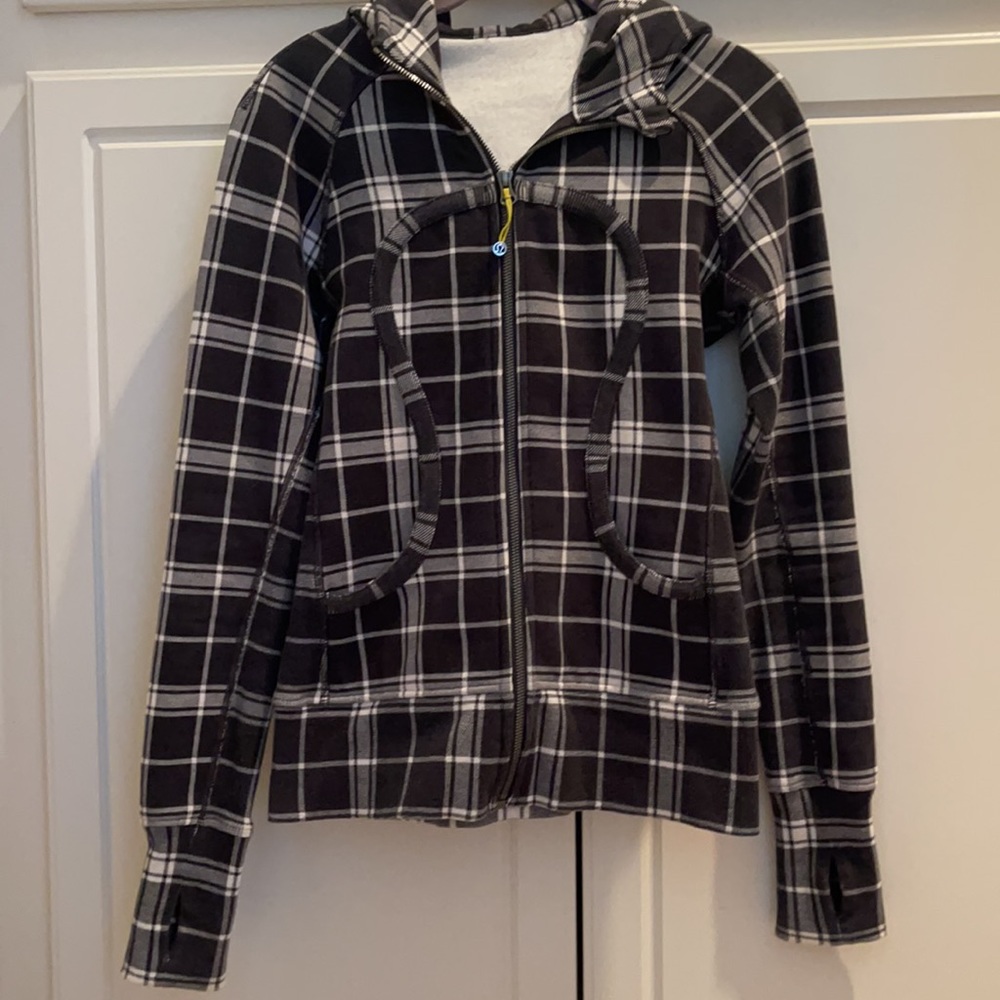 Christina Haack Lululemon Plaid Scuba Jacket